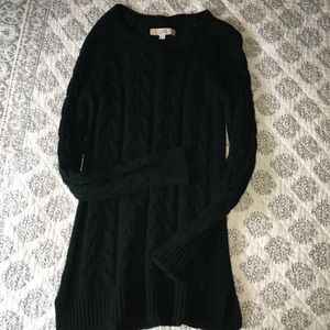 Ann Taylor Loft XS PETITE hunter green sweater